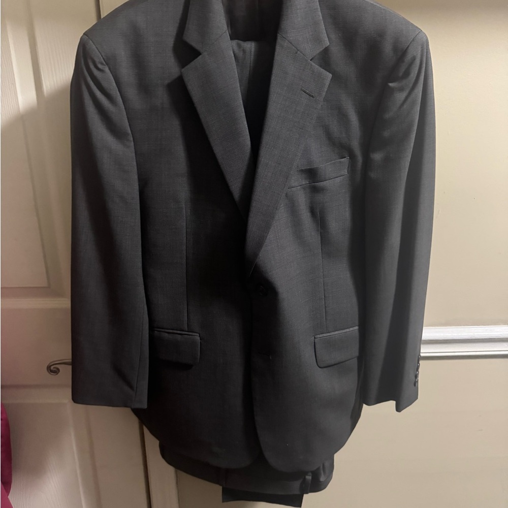 Jos. A. Bank Gray Wool Suit Timeless Professional Style